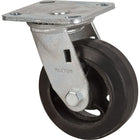 Kleton - Roulette Moulé, Pivotant, 5po (127 Mm), Caoutchouc, 400 Lb (181 Kg), paquet de 5-Dia. des trous de boulon 7/16po (11 mm)