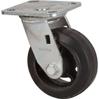 Kleton - Roulette Moulé, Pivotant, 5po (127 Mm), Caoutchouc, 400 Lb (181 Kg), paquet de 5-Dia. des trous de boulon 7/16po (11 mm)