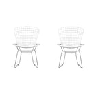 Nicer Furniture - chaise de salle à manger - blanc - Paquet de 2-Chaise de salle à manger