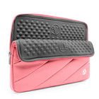 15,6 po Housse de Protection Ordinateur Portable, Laptop Sleeve Case PC Netbook Ultrabook Sacoche Compatible 15-15,6 po, Rose-La grande poche avant se fond dans le design et a fière allure