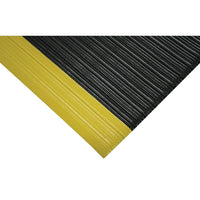 Wearwell – Tapis Tuf Sponge nº 451, 3 pi x 5 pi, noir/jaune-Tapis éponge PVC de qualité supérieure !