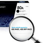 Cartouche de toner LaserJet noir HP 80A (CF280A)-Contenu de la boîte : cartouche de toner HP 80A (CF280A)