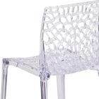 Flash Furniture - Chaise auxiliaire empilable transparente de la série Vision-Structure moulée en polycarbonate