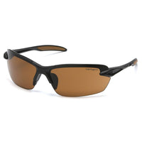 Carhartt – Lunettes de sécurité Spokane, bronze grès, 6/paquet-Verres en polycarbonate résistant aux égratignures avec monture noire