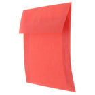 JAM Paper Enveloppes carrées translucides, 6 x 6 po, rouge primaire, 250/paquet-Intérieur vierge où écrire un mot personnalisé