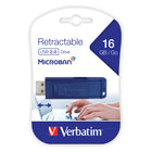 Verbatim - Clé Flash USB 16 Go - Bleu-Compatible avec Windows XP, Vista, Windows 7 et les versions ultérieures, Mac OS X 10.1 et les versions ultérieures, Linux Kernel 2.6 et les versions ultérieures