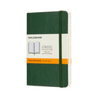 Cahier de Poche Classique Moleskine - Couverture Souple - Règle - 3,5" X 5,5" - Vert Myrte (629148)-Couverture souple vert myrte