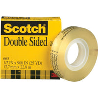 ScotchMD – Ruban adhésif à double face, 0,5 x 900 po, centre de 1 po-Solution de rechange sans dégâts pour remplacer la colle pour des travaux de fixation et de montage légers