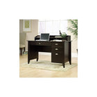 Sauder 53"W La Collection Shoal Creek Bureau - Finition Jamocha Wood-Tiroir central avec glissières métalliques et butées de sécurité pour la sécurité de toute la famille