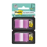 Languettes Post–it 1 po x 1,7 po – Violet – 50 languettes/distributeur – 2 distributeurs/paquet-Languettes facilitant le marquage, la signalisation ou la mise en évidence des informations importantes.