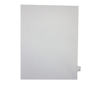 Mark Maker – Onglets séparateurs juridiques blancs, 1/26 onglets, format lettre, sans trous, lettre X, 25/paquet-Onglets séparateurs blancs, 1/26 onglets