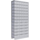 Metalware – Étagère enclenchable RK987, 13 tablettes, 36 x 18 x 76 (po), gris pâle-Système de tablettes ajustables offrant un espace de rangement solide, mais économique qui convient à vos besoins