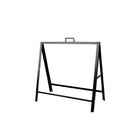 Futech Aframe007, support de signalisation de trottoir en A en métal, taille de l'insert, 24 "l x 18" H, noir-Affichage double face