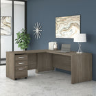 Bush Business Furniture - Bureau 60 po l x 30 po L Studio C - hickory moderne-Fabrique aux etats-Unis à partir de composants americains et importes