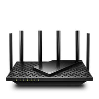 TP-Link - Archer AXE75 AX5400 Routeur Wi-Fi 6E Tri-bande - Noir-Profitez d'un streaming 4K/8K fluide, de jeux AR/VR et de téléchargements avec des vitesses Wi-Fi jusqu'à 5,4 Gbit/s