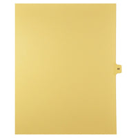 Markmaker - 25 tabs/PQT, 5 PQT/Boite, Intercalaires imprimes Legal, Chamois, 1/15th coupe| format lettre, sans trous, Numero 98-Intercalaires imprimes Legal