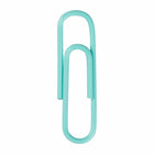 JAM PAPER - Colore norme 1" Trombones, Bleu sarcelle, 2 paquets de 100-Trombones de qualite superieure fabriques à partir de fil d'acier recouvert de vinyle de haute qualite.