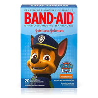 BAND-AID – Pansements assortis à motifs Paw Patrol, bte/20 -Recouvre et protège les petites coupures et les éraflures 