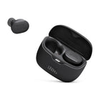 JBL - Tune Buds Écouteurs véritablement sans fil avec Réduction de Bruit - Noir-La conception de type oreillette garantit une parfaite isolation contre les bruits extérieurs pour des basses percutantes et d'excellentes performances sonores, ainsi qu'un ajustement sûr et confortable - La conception à tubes ovales s'adapte parfaitement à la morphologie de votre oreille, garantissant un ajustement confortable, un blocage naturel des bruits extérieurs et une meilleure qualité sonore
