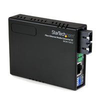 StarTech  Convertisseur média fibre optique à Ethernet 10/100 multimode SC 2 km-Améliorez l’extensibilité de votre réseau en augmentant la distance entre les points du réseau jusqu’à un maximum de 2 km (multimode)