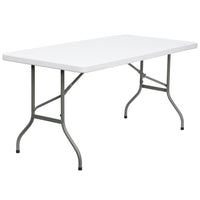 Flash Furniture – Table pliante de 60 po, granite blanc (DADYCZ152)-Table commerciale prête à l'emploi