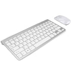 AnthroDesk – Ensemble clavier et souris sans fil, argent (AD-KBMC1)-Design à profil ultra mince