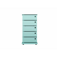 Simply - Unité de stockage 14.96"W x 10.43"D x 28.35"H - Teal-Construction robuste en acier dotée d'un fini résistant aux rayures.