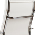 Flash Furniture Chaise De Bureau Pivotante Exécutive Leathersoft Panel-Blanc (BT20595H2WH)-Le mécanisme de verrouillage d'inclinaison bascule / incline la chaise et se verrouille en position verticale