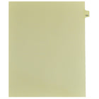 Markmaker - 25 tabs/PQT,5 PQT/Boite, Intercalaires imprimes Legal, Chamois, 1/15th coupe| format lettre, sans trous, Numero 103-Intercalaires imprimes Legal