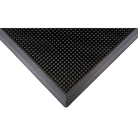 Zenith Safety - Tapis D'Entrée Extérieure, Caoutchouc, Grattoir Type, Motif Texturé, 3-5/6' X 2-1/3', Noir-Couleur Noir