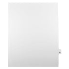Mark Maker – Onglets séparateurs juridiques blancs, 1/25 onglets, format lettre, sans trous, numéro 20, 25/paquet-Onglets séparateurs blancs, 1/25 onglets
