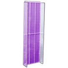 Azar Displays – Panneau d’accrochage à ailettes latérales, 44 x 14 po, violet (700350-PUR)-Pour une utilisation sur panneaux perforés ou panneaux muraux à lattes