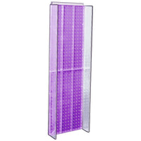 Azar Displays – Panneau d’accrochage à ailettes latérales, 44 x 14 po, violet (700350-PUR)-Pour une utilisation sur panneaux perforés ou panneaux muraux à lattes