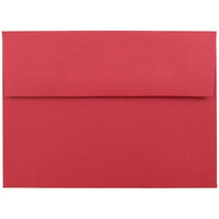 JAM Paper - Enveloppes A7, 5 1/4 po x 7 1/4 po, rouge Noël, recyclées, paq./100 (15945g)-Rouge Noël