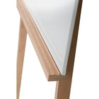 Archyi - Chevalet Angolo à 3 pattes, blanc, 30 x 72 po-Sans cadre