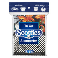 Scotties - To Go 3 épaisseurs de papier hygiénique pour le visage  - 10 feuilles/paquet - paquet de 8-10 feuilles de mouchoirs par paquet