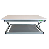 Uncaged Ergonomics - Support de bureau assis-debout Mini Changedesk - Blanc-4 Réglages de la hauteur : 4 réglages de la hauteur blocables de façon sécuritaire, pour une posture optimisée