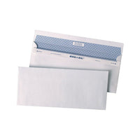 Quality Park #10 Security Tinted Business Envelopes with Self Seal Closure - 4-1/8" x 9-1/2" - 500 Pack-Protect sensitive client information with these security tinted envelopes. The blue tint pattern makes it impossible to see the details of the contents, even when held up to the light