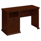 Bush bureau avec caisson unique, cerisier ancien-Stratifié de bois d’ingénierie