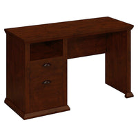 Bush bureau avec caisson unique, cerisier ancien-Stratifié de bois d’ingénierie