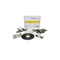 StarTech  Carte adaptateur PCI Express natif à 4 ports série RS-232 avec émetteur-récepteur 16550 UART-De conception unique, la puce à voie unique de PCI Express délivre une vraie performance PCIe, 48% plus puissante que les puces standards
