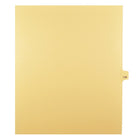Markmaker - Intercalaires imprimes Legal, Chamois, 1/25th coupe, format lettre, sans trous, 25 tabs/PQT, 5 PQT/Boite, Numero 139-Intercalaires imprimes Legal