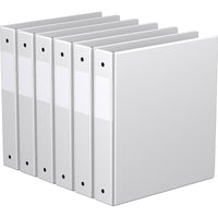Davis Group Super économie, Reliure à anneaux ronds 1.5 po, paquet de 6 – Blanc-3 Reliure À Anneaux
