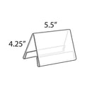Azar Displays – Plaque d’identification recto verso, 10/paquet (192811)-Plaque d’identification
