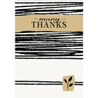 Millbrook Studios – Cartes de souhaits et enveloppes, Many Thanks, 5 3/8 x 7 3/4 po, 18/paquet (06796)-Imprimé sur du papier cartonné non couché
