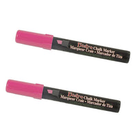 JAM Paper Marqueurs de craie effaçables à pointe biseautée, Rose chaud, 2 / paquet (526483HPa)-Couleur :  Rose chaud