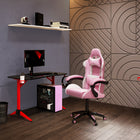 Chaise de jeu Ravagers de CorLiving - Rose/Blanc-Montage facile