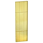 Azar Displays – Tableau mural à 1 côté avec panneau perforé, 44 x 13,5 po, jaune translucide, 2/paquet (771344-YEL)-Pour surfaces planes