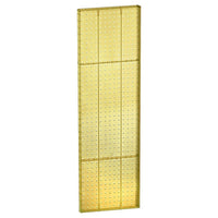 Azar Displays – Tableau mural à 1 côté avec panneau perforé, 44 x 13,5 po, jaune translucide, 2/paquet (771344-YEL)-Pour surfaces planes