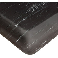 Wearwell – Tapis Tile-Top AM nº 420, 3 pi x 5 pi, noir-Particulièrement efficace dans les zones où l'exposition aux micro-organismes et aux produits chimiques est courante